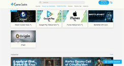 Desktop Screenshot of gamesatis.com